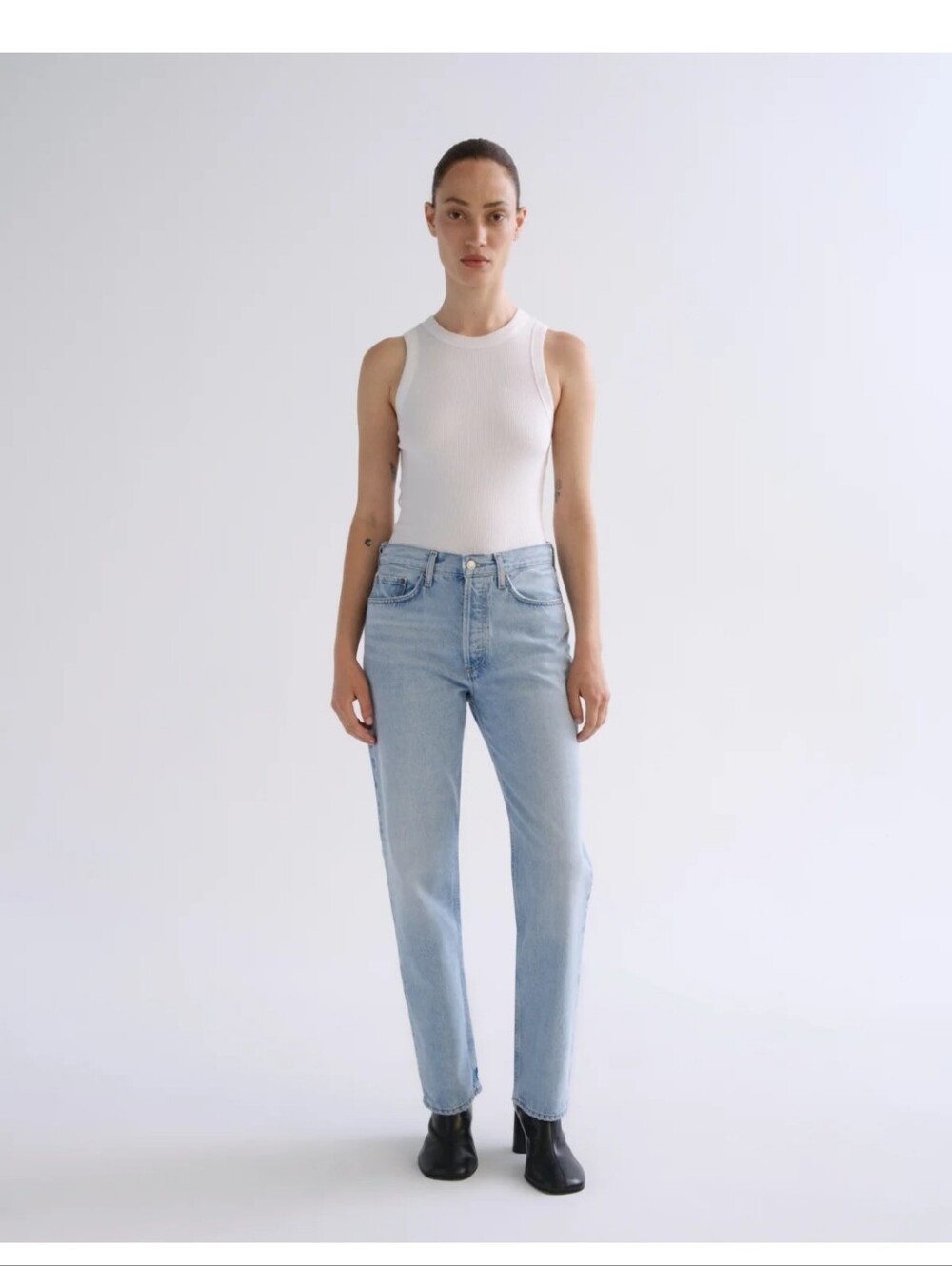 AGOLDE 90's Pinch Waist High Rise Straight Leg Jeans - Size 27"